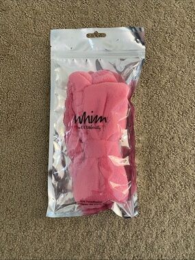 Ulta Beauty Whim Pink Plush Spa Headband